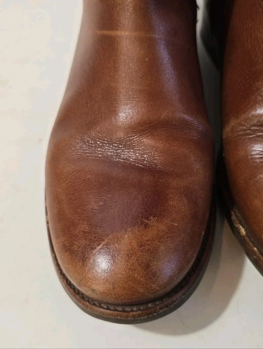 Tory Burch Womens Brown Leather Riding Boots - Classic Equestrian Style Size 7.5